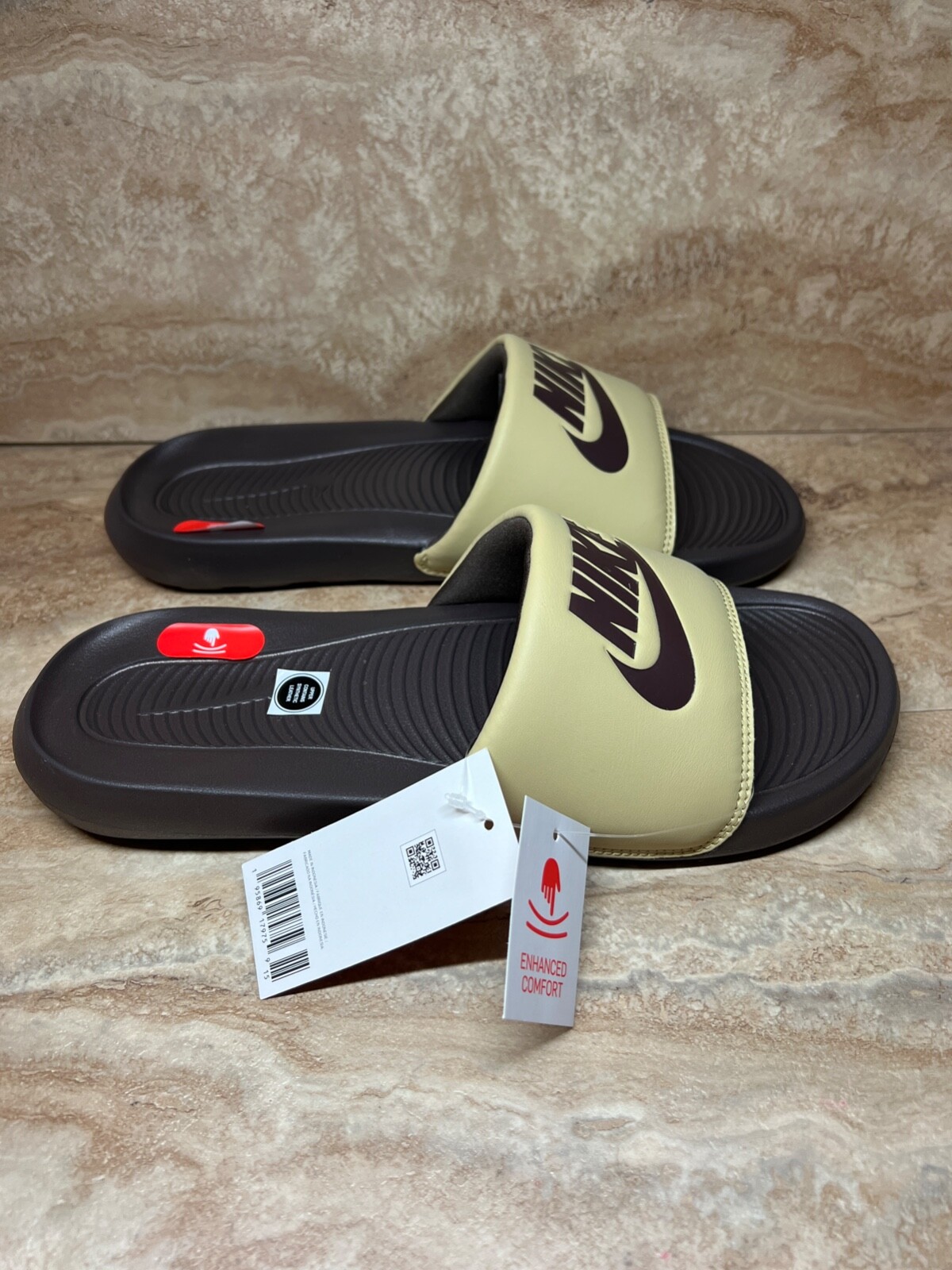 Nike Victori One Slides Size 10 Baroque Brown Mens CN9675 701