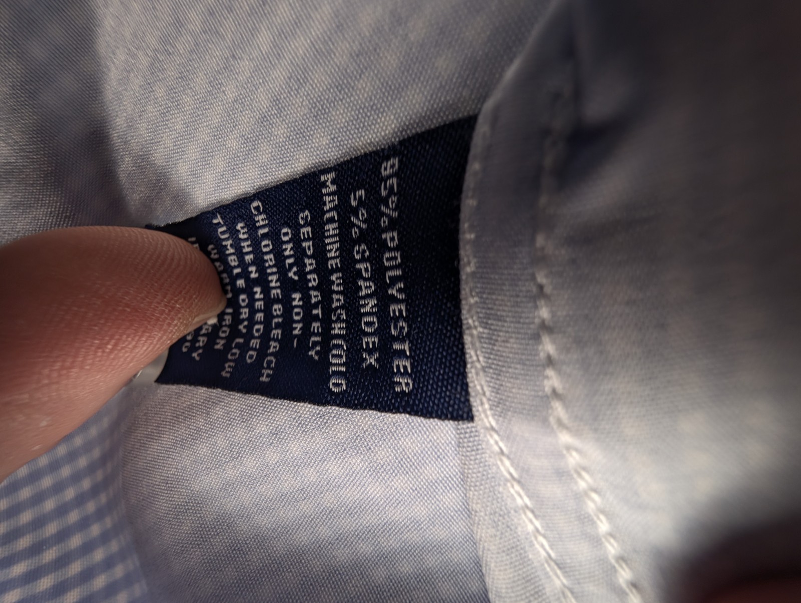 NEW! Mens “Nautica” Polyester Stretch Dress Shirt 15-15 1/2 32-33 MediumSlim Fit