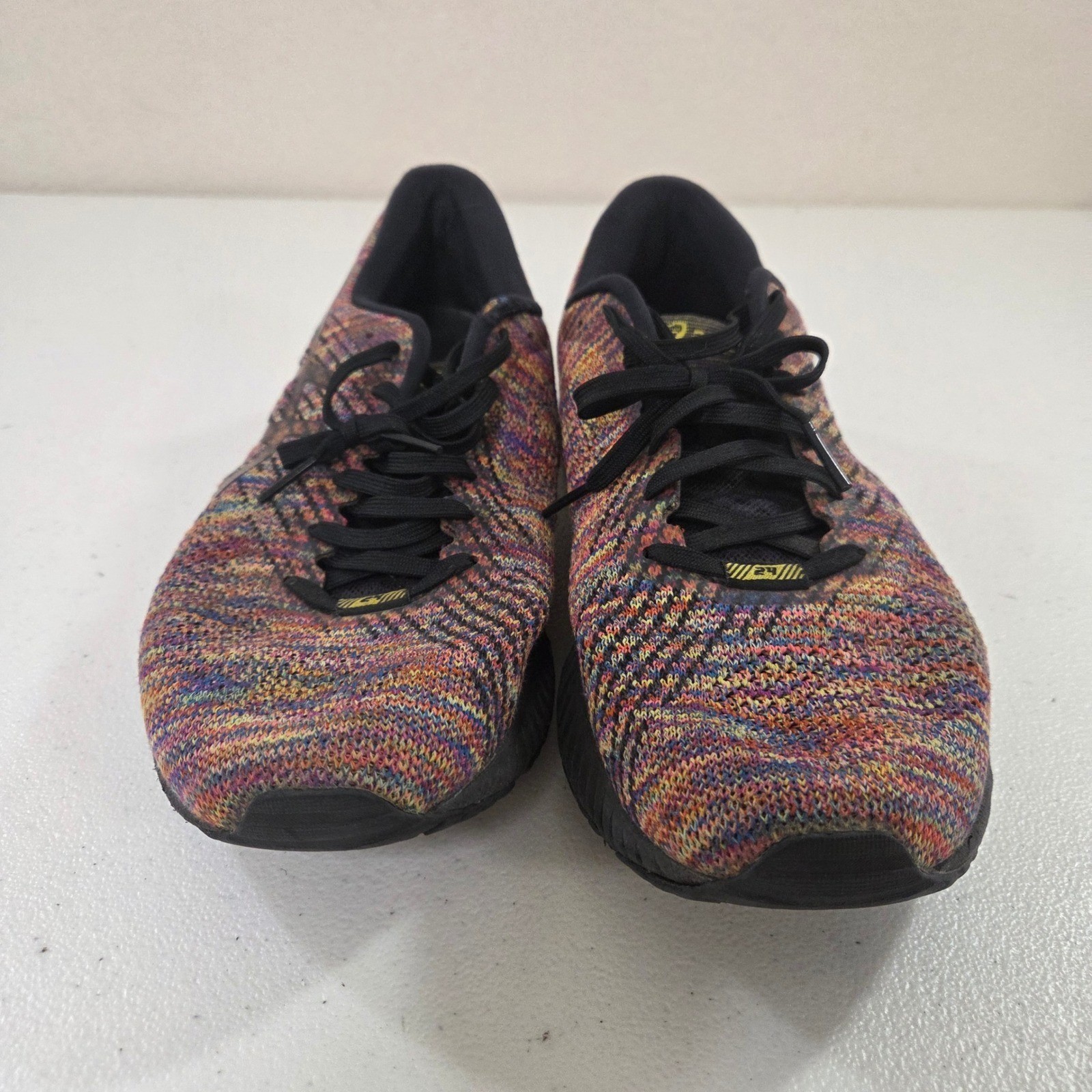 ASICS Roadhawk FF 2 Mens Running Shoes Multi-Color Black Knit 1011A176 Size 9
