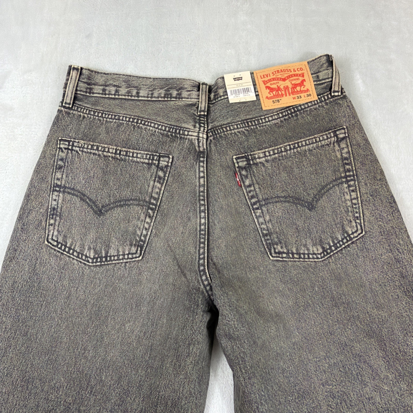 Levi’s 578 Baggy Denim Jeans Men’s Size 33×30 Gray Cotton Y2K