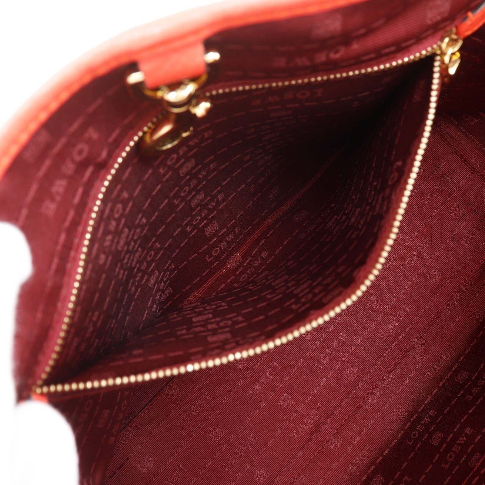 LOEWE Heritage Tote Bag Red leather Women