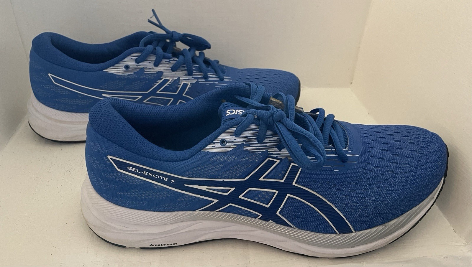 ASICS GEL-Excite 7 Blue White Athletic Running Shoes Sneakers Men’s 11