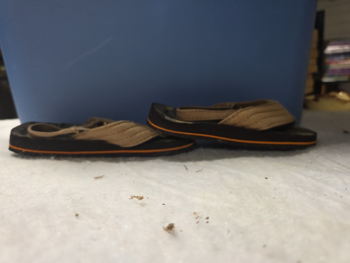Cat & Jack Henry Camouflage Flip Flop Sandals Size XL (11/12) Toddler Camo Brown
