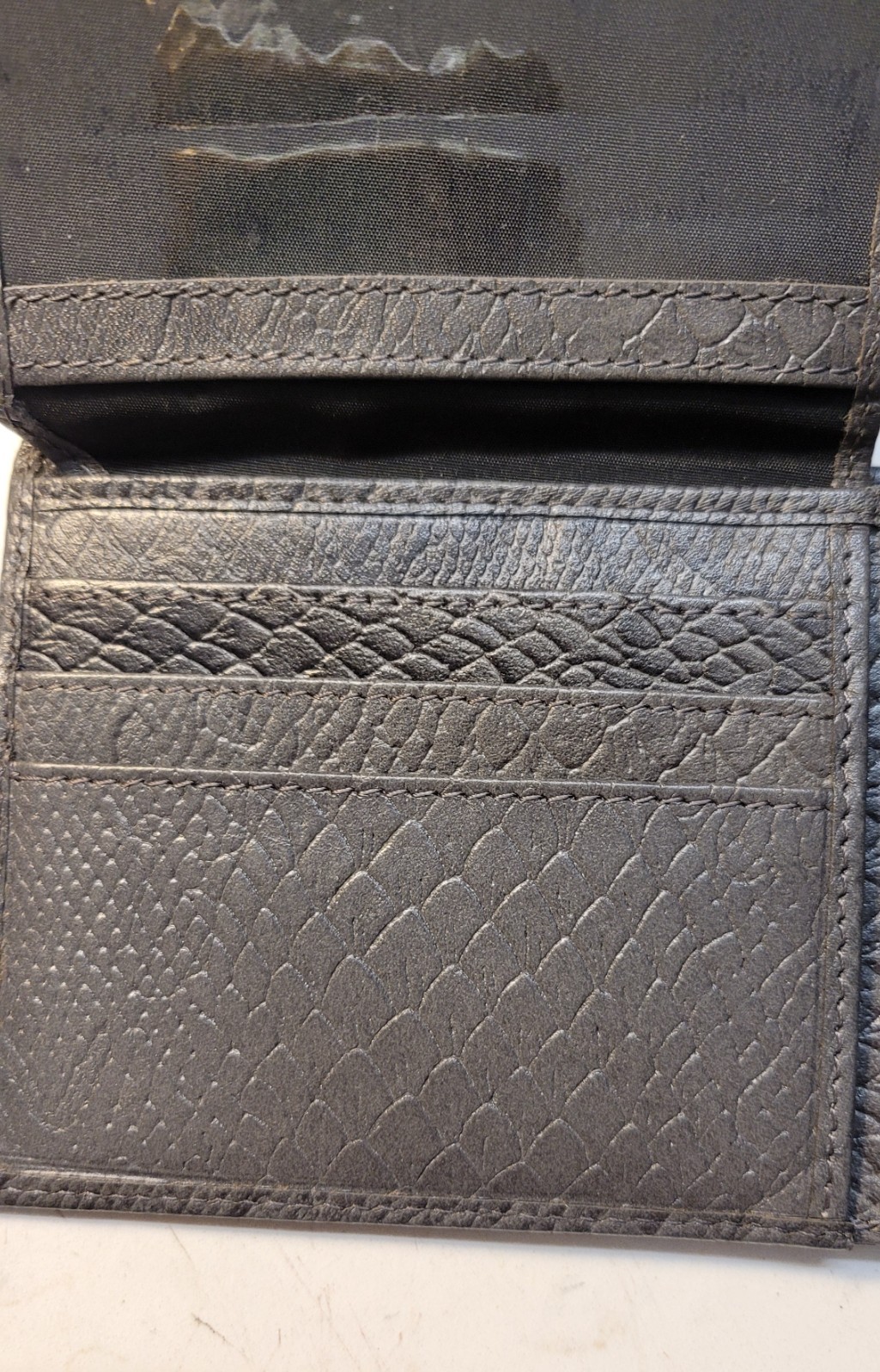 Genuine Leather Mens Access Denied Pocket Wallet Card Holder lots of slots