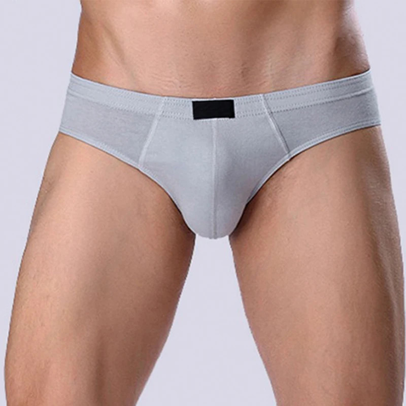 4 Pcs/Lot Men’s 100% Cotton Breathable Briefs Comfortable Male Underwear