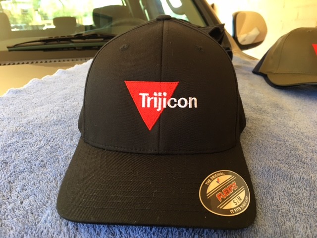 Trijicon Logo Embroidered Flexfit Ball Cap Hat Black Olive Navy S/M L/XL XL/XXL