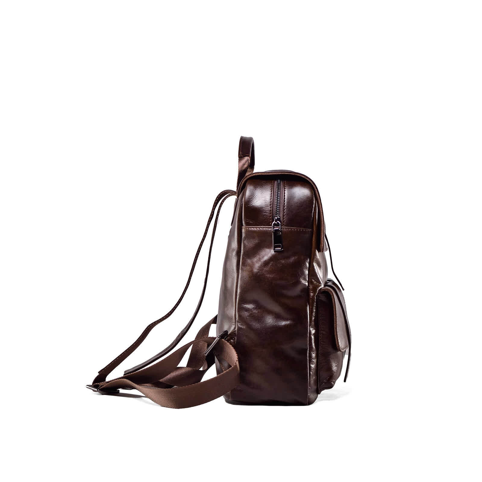 Erivis Womens Leather BACKPACK Bag Shoulder Black Soft Travel Ladies Girls Large