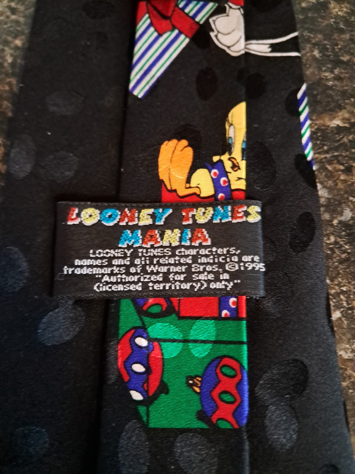 Vntg 1990s Looney Tunes Ties Lot Of 3- 2 Christmas Silk & 1 Any Season Polyester