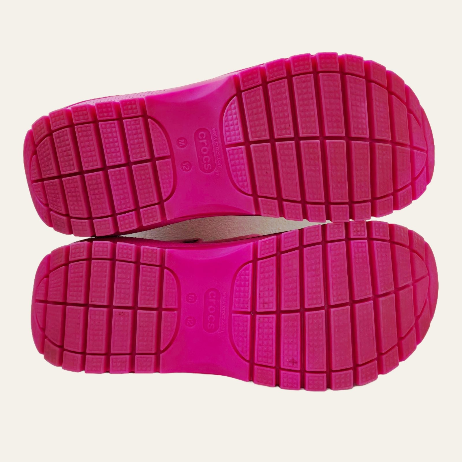 Crocs Classic Mega Crush Sandal Platform Slide Juice Pink Size 12 Men 14 Womens