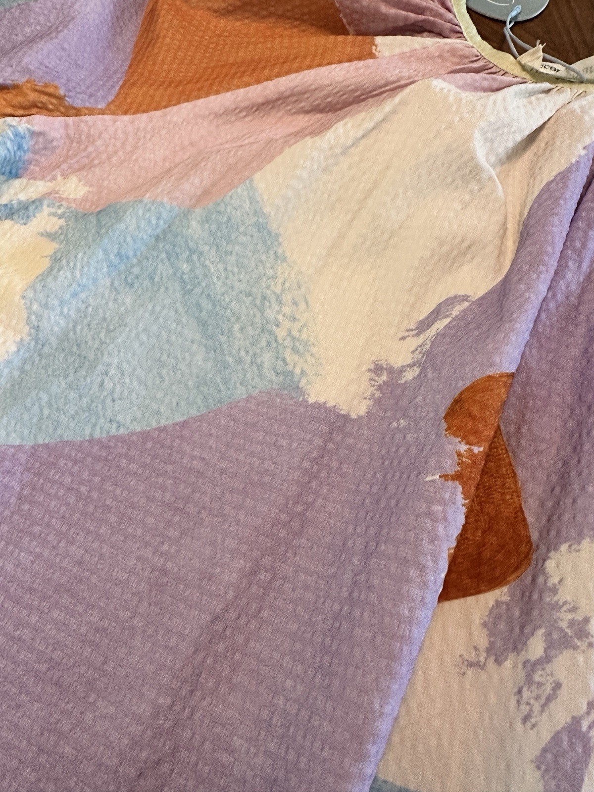 Our Second Nature Lightyear Oversized Puff Sleeve Dress Minimalist Pockets Small