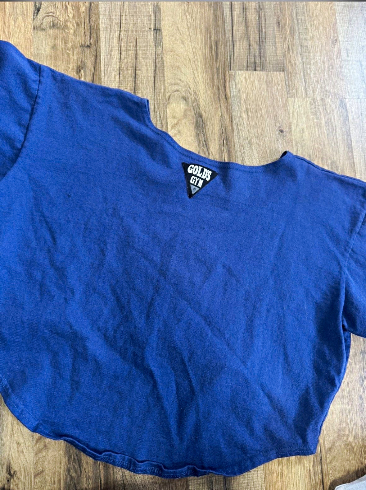 Vintage Golds Gym Venice CA Crop Top Made In USA Retro Large Y2K 90s Hype Gym
