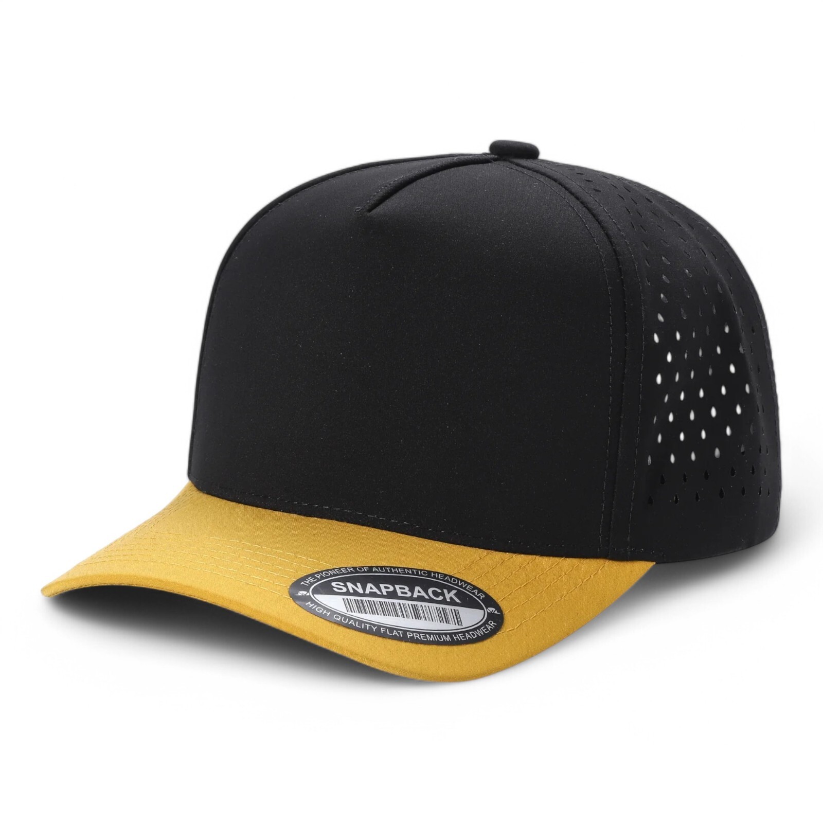 Mens Baseball Cap Snapback Adjustable Size Laser Vented Trucker Hat Waterproof