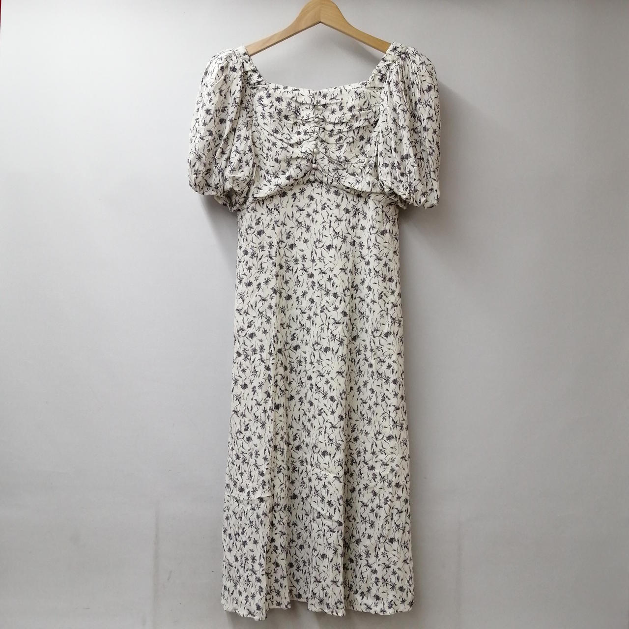 Snidel Rayon Puff Print Dress Size 1 38in Length 29in Sleeves