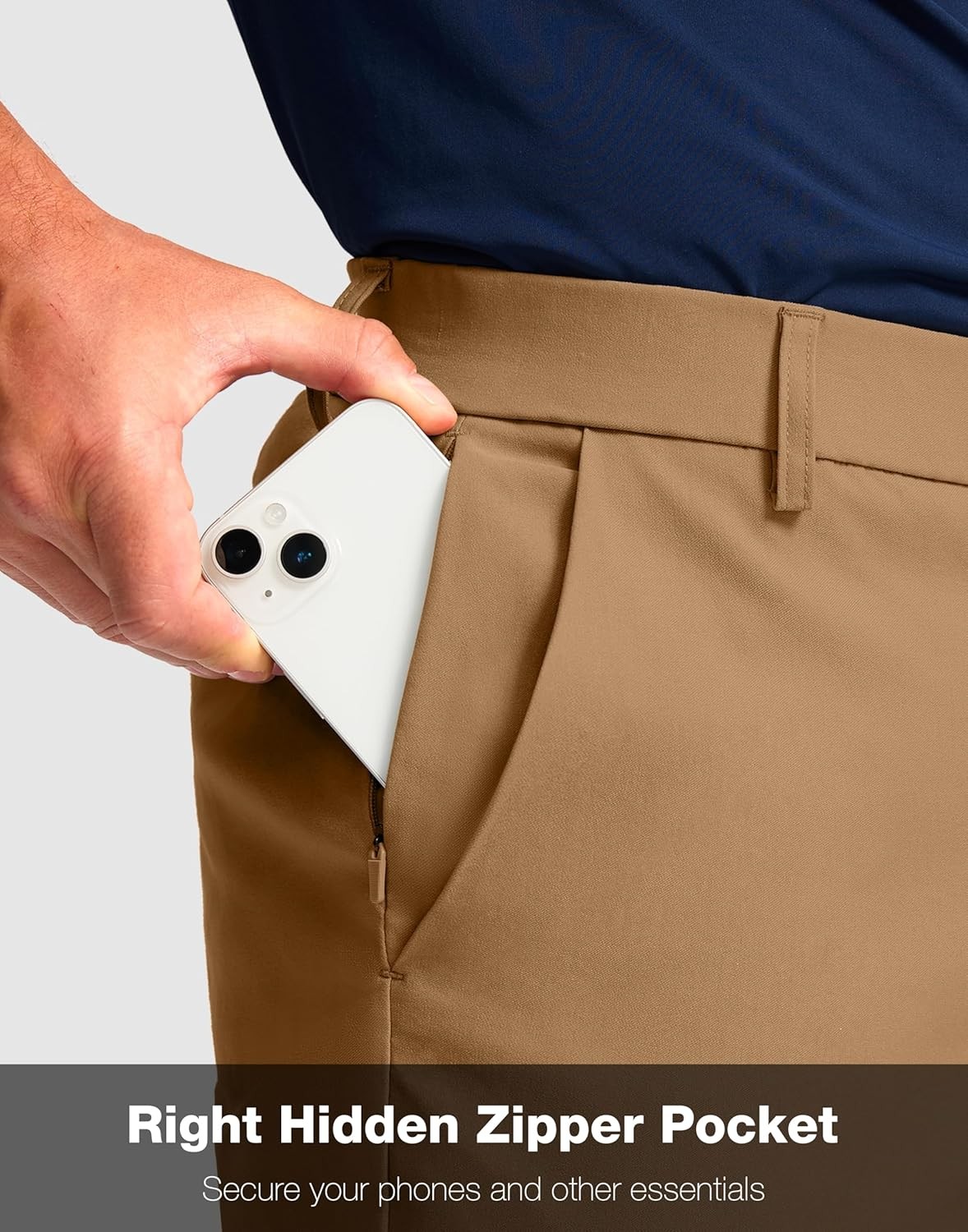 Mens Golf Shorts 11 Inch Inseam Stretch Quick Dry Casual Work Dress Shorts