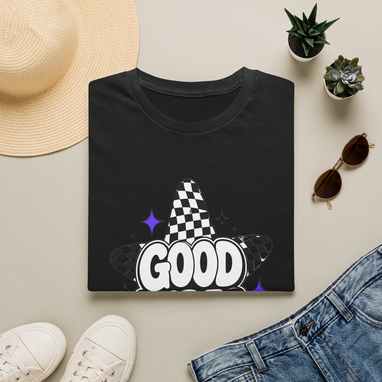 Good Vibes Only T-Shirt Positive Aesthetic Unisex Made in USA