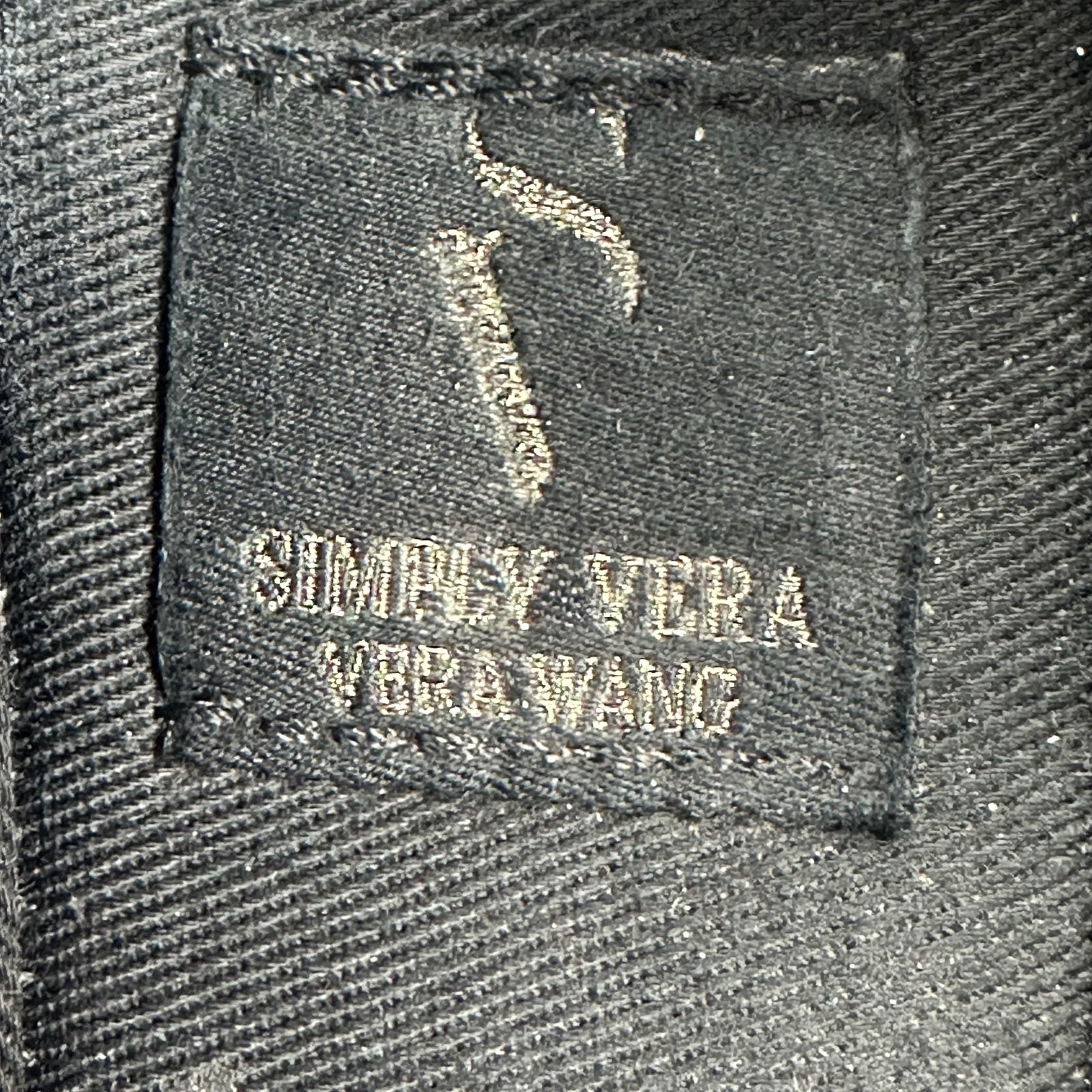 Simply Vera Vera Wang Pointed Toe Ballet Flats Black Slip On Dress Shoes 7.5
