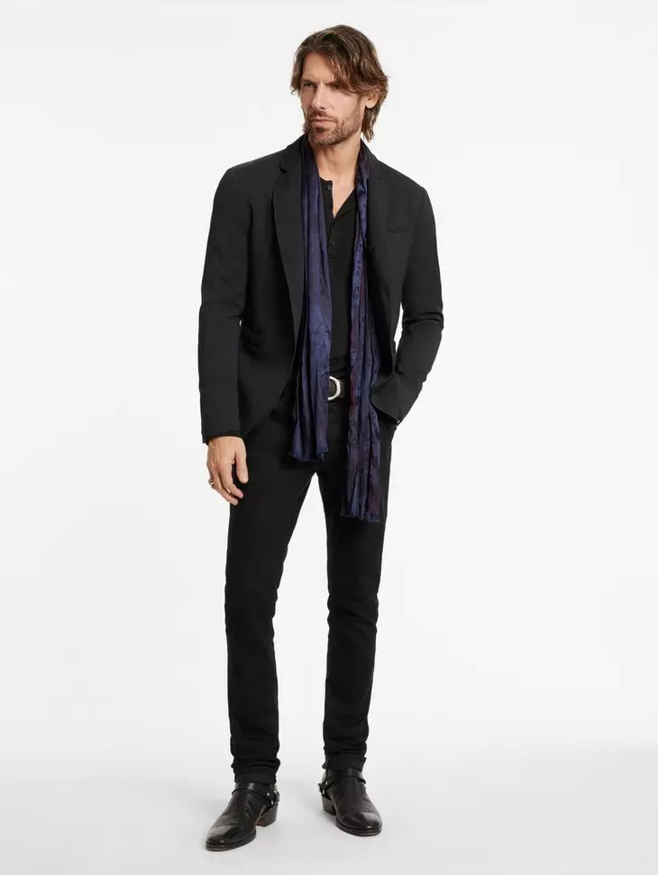 $1498 New John Varvatos Collection Silo Black Blazer Jacket Coat EU58 US48