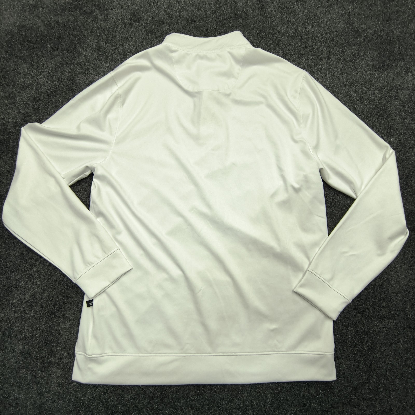 Swannies McKinnon Q Quarter Zip Men’s L White 1/4 Zip Mock Neck Golf Pullover