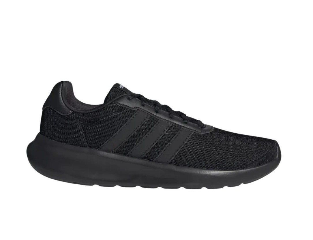 Adidas Mens Lite Racer 3.0 GW7954 Black Running Shoes Sneakers Size 11.5
