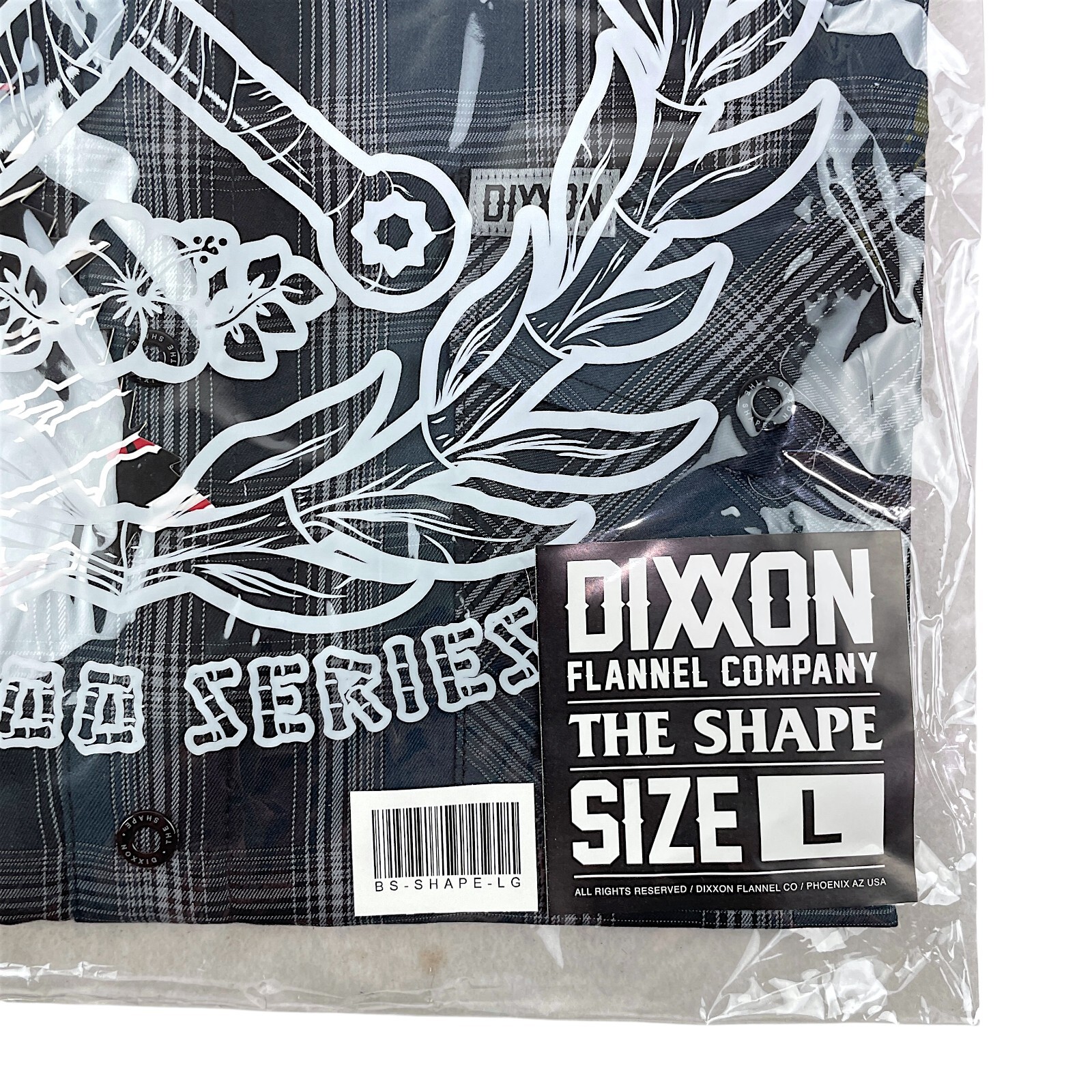 DIXXON Flannel THE SHAPE Bamboo Shirt SS Men’s LARGE Horror Series Friday 13th
