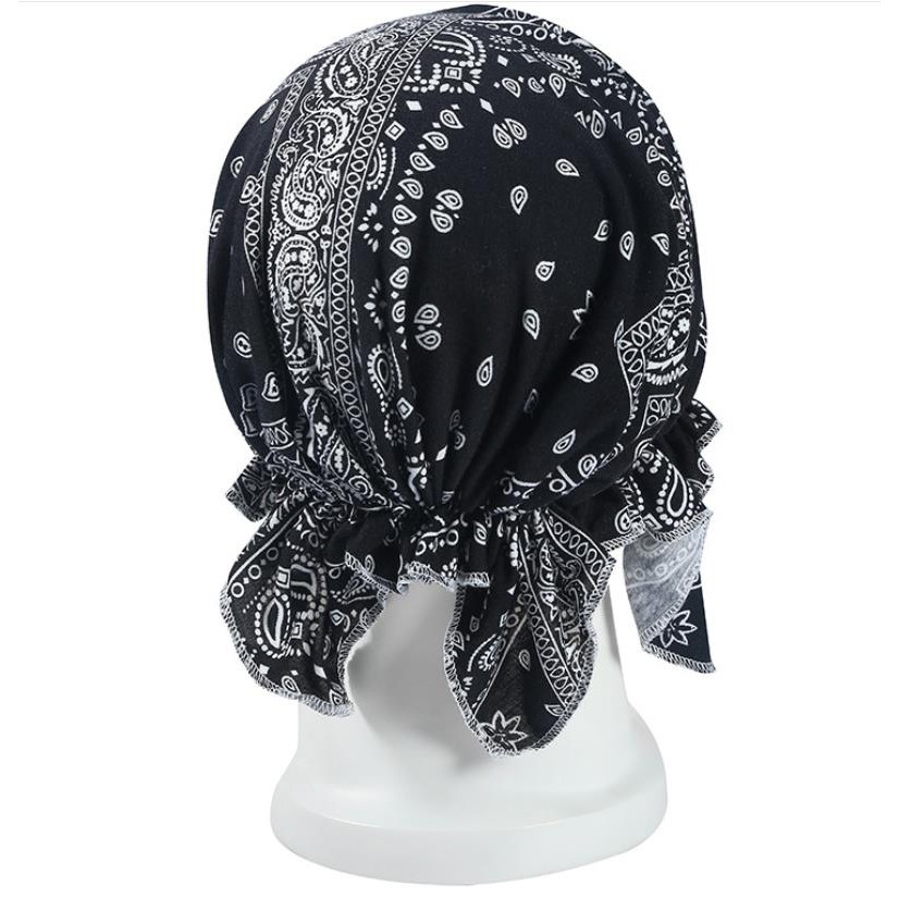 Biker Durag Headwear Head Wrap Skull Cap Doo Do Rag Bandana Headband Beanie Hat