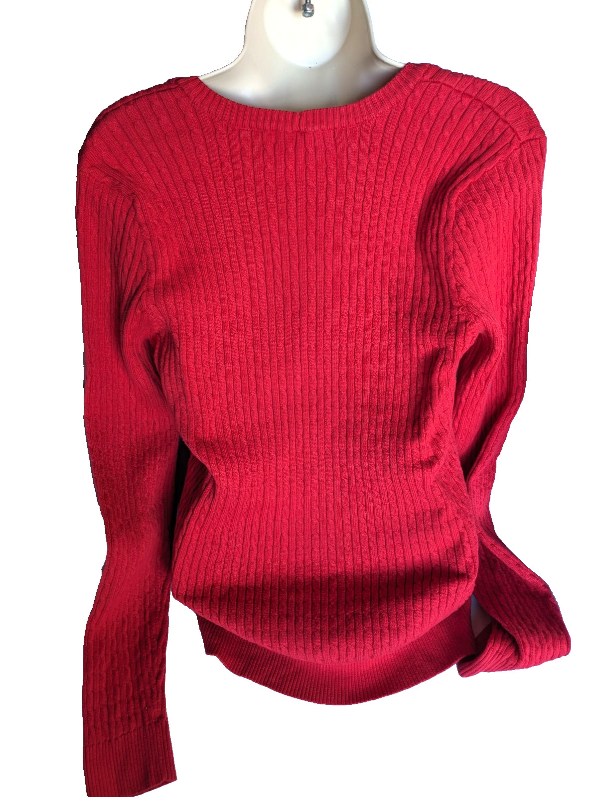 Jeanne Pierre Red + Blue Women’s Longsleeve Sweater Tops (Size M) Bundle