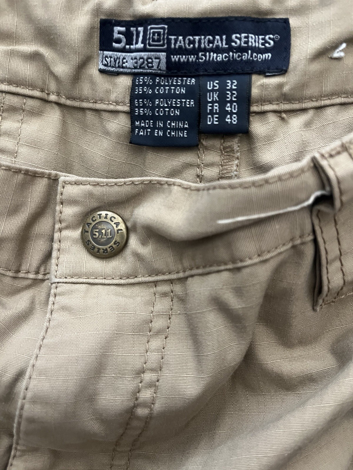 5.11 Tactical Series Shorts Mens Size 32 Cargo Utility Khaki Style 73308 10.5″