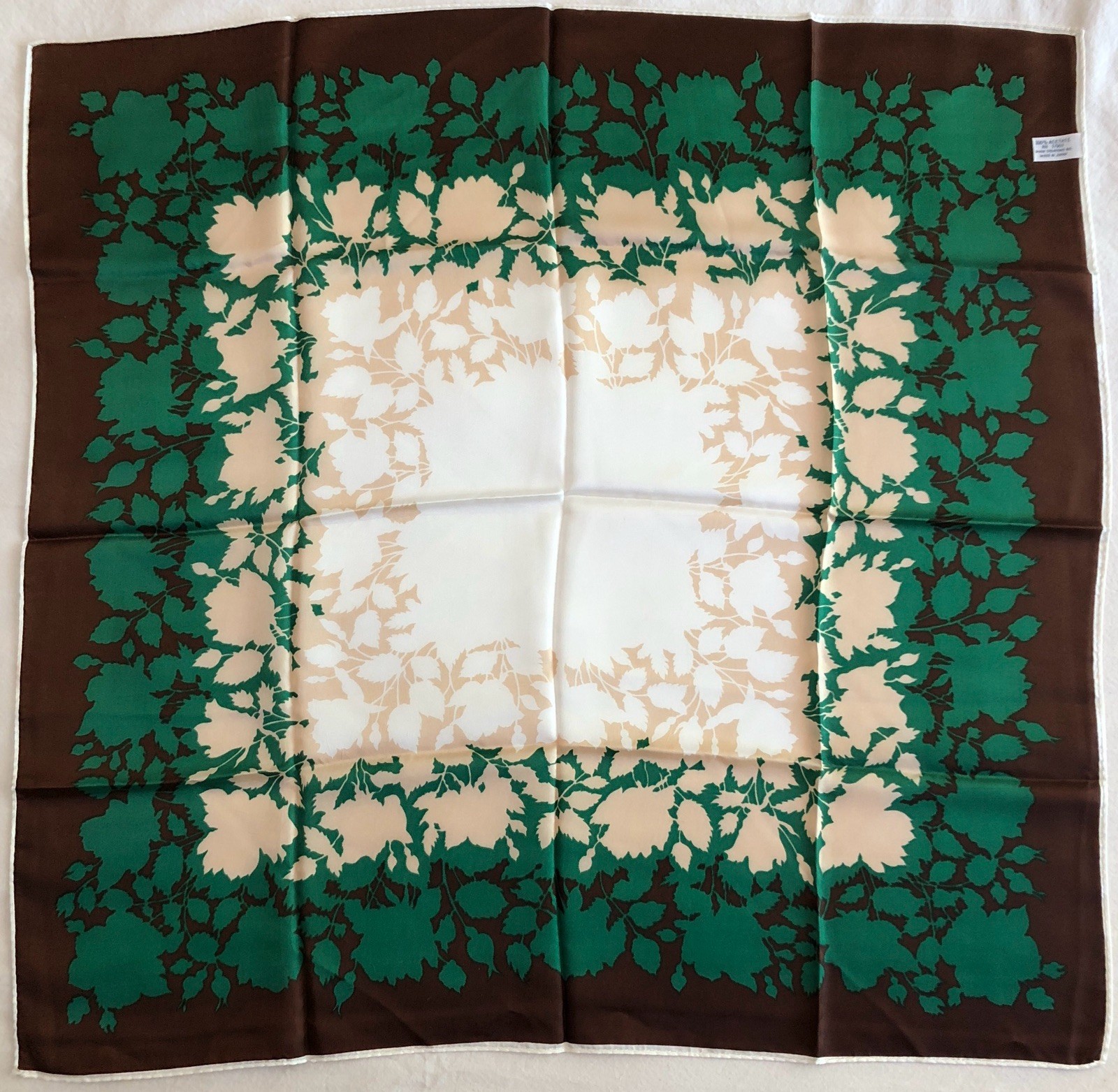 Four Vintage Scarves Vera, Echo, Diane Von Furstenburg Silk, Acetate, Silk Blend