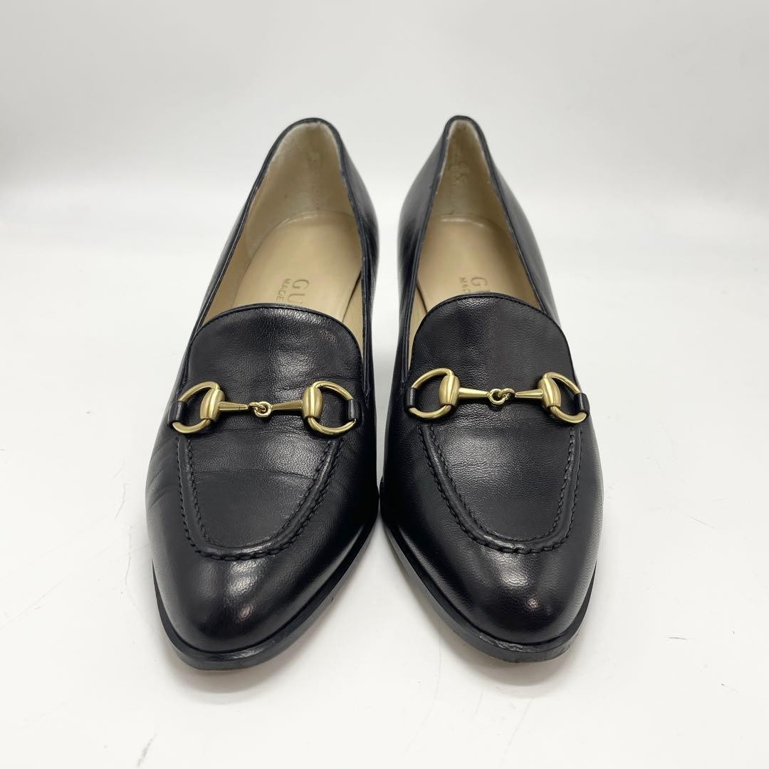 Gucci Horsebit Pumps Leather Black Women’s Size EU35/US5