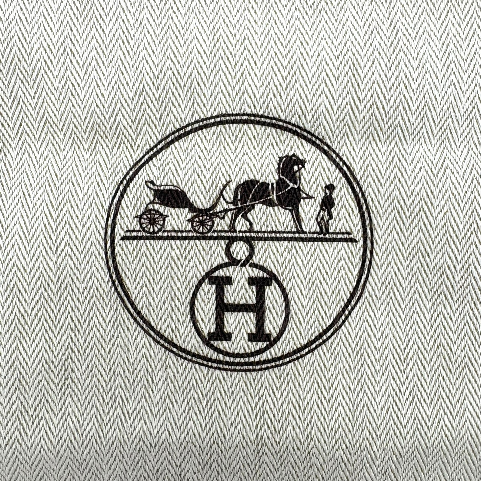 HERMES Dust Bag Drawstring Pouch 7.8 x 14 in (20×35.5cm) Authentic Storage Bag