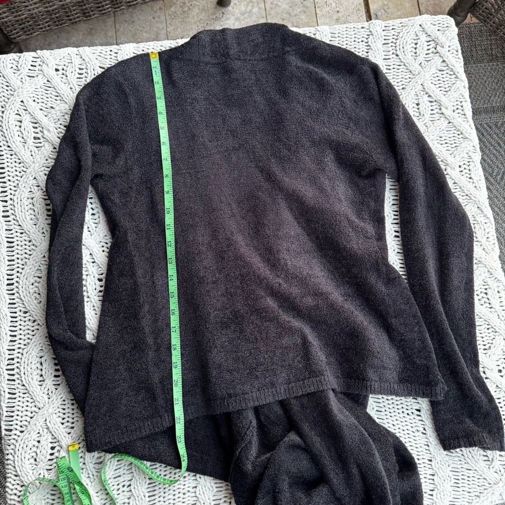 Barefoot Dreams Black Cozy Wrap Cardigan Small/Medium