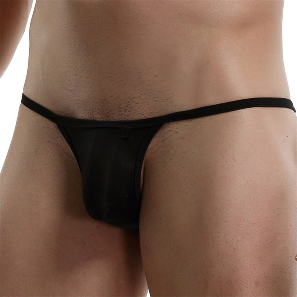 Comfortable Men’s Nylon Ice Silk Low rise Bikini Panties Briefs Underwear