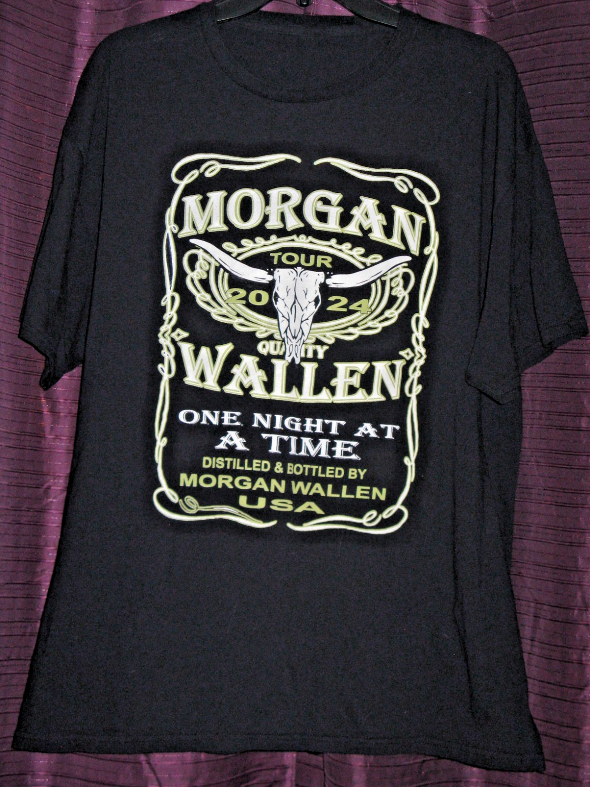 2024 MORGAN WALLEN COUNTRY MUSIC ONE NIGHT AT A TIME CONCERT XL BACK T-SHIRT