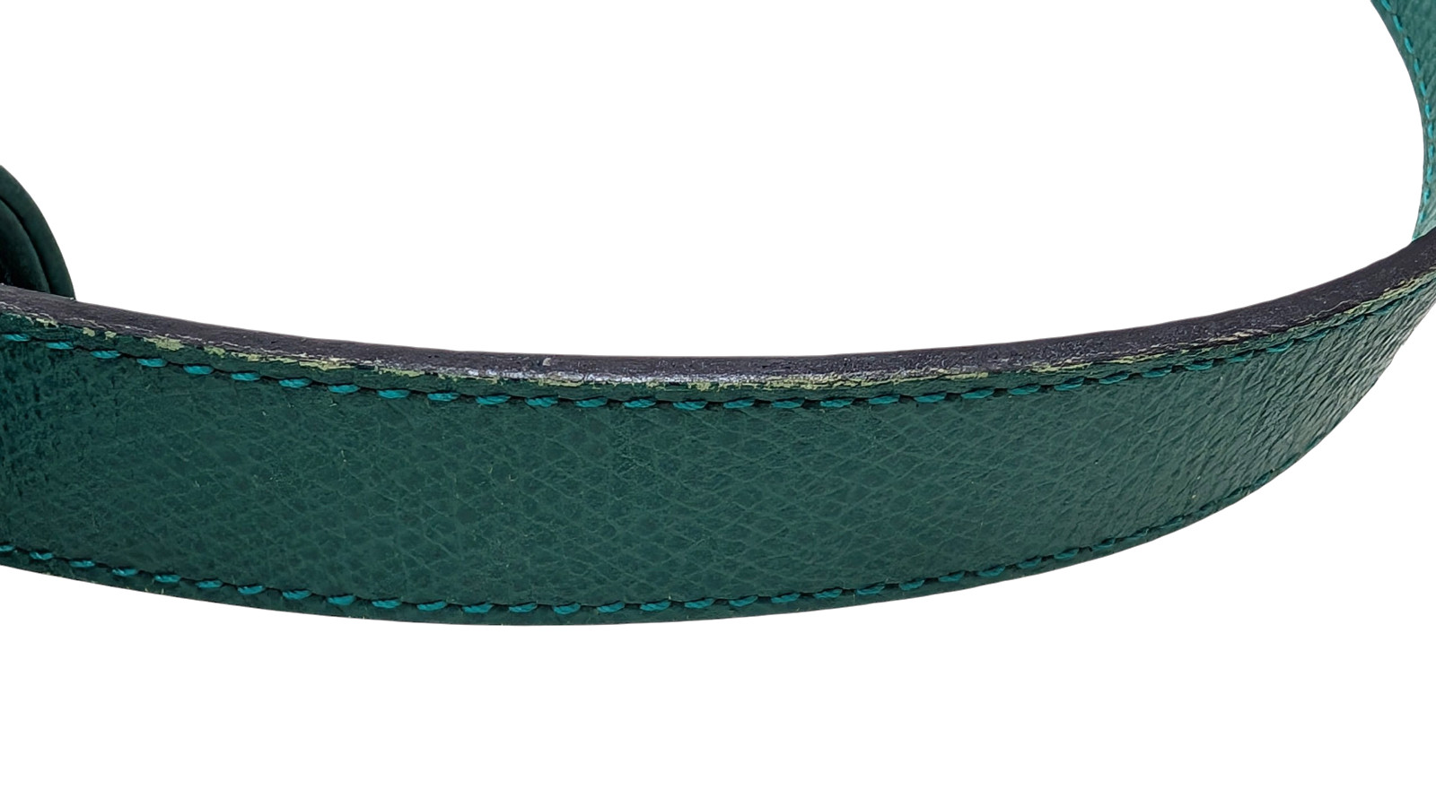 Read‼ Yves Saint Laurent Shoulder Bag Arabesque Leather Green YSL