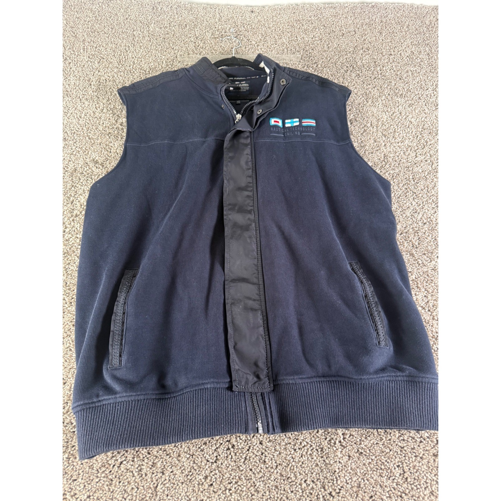 Maritime Classics Mens 3XL Navy Blue Sailing Vest Amalfi Yachting Crew Nautical