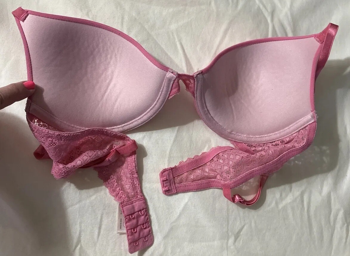 Flirtitude Women 36A Pink Padded Bra Strap: Normal or Crossback Underwire
