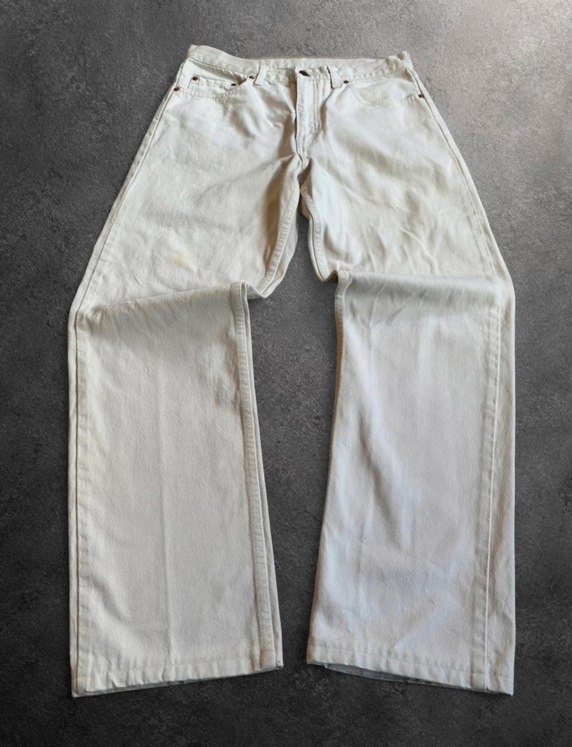 Levi’s 615 Orange Tab White Jeans W30 L30 Vintage 🇮🇹 Made in Italy