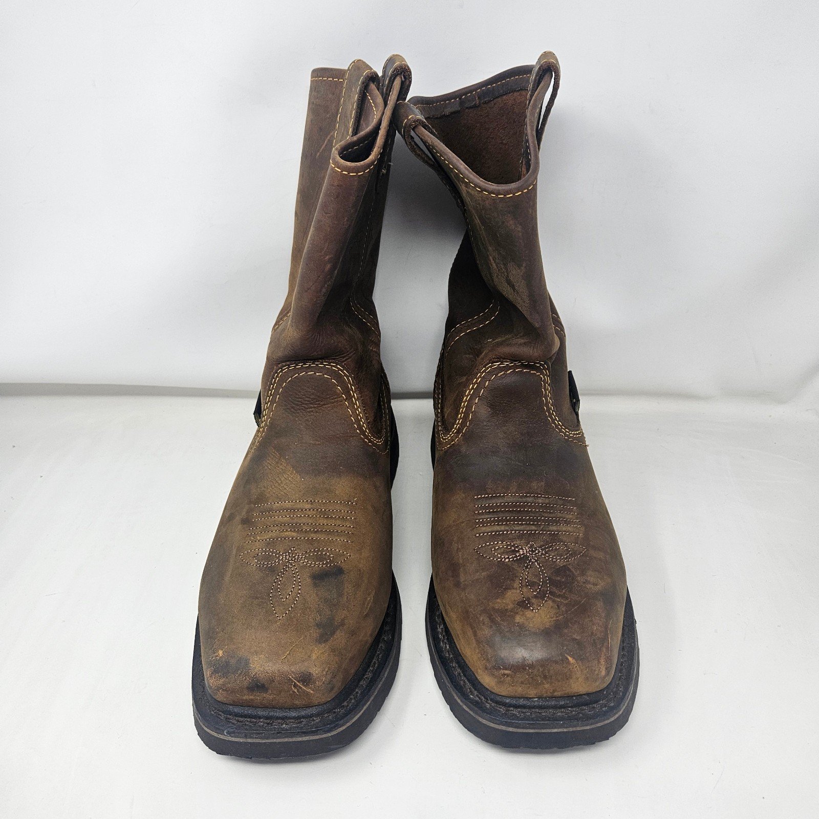 Hytest Ryder Metatarsal Guard Square Steel Toe Wellington Boots Mens Size 8.5 EW