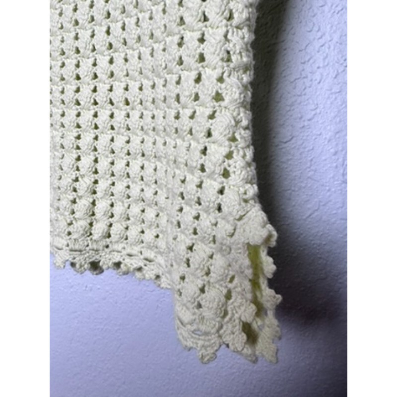 Victoria’s Secret Crochet Top Womens S Yellow Y2K Beach Boho Cottagecore