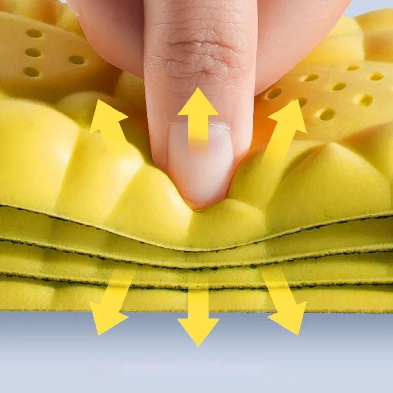 4D Sport Insole Super Soft Shoes Sole Pads for Feet Shock Absorption Baskets Sho