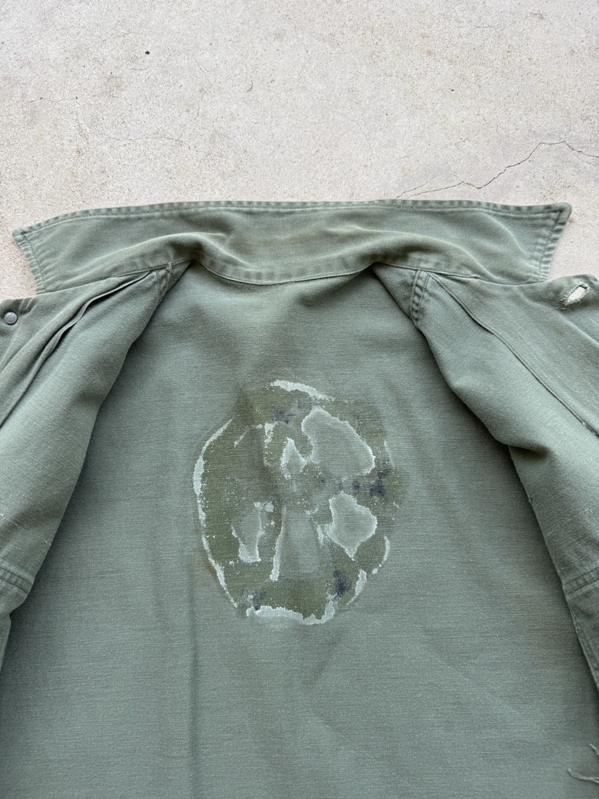 1950s Vtg Korean War US Army 13 Star Utility Shirt Military Punk Rock Skate 50s