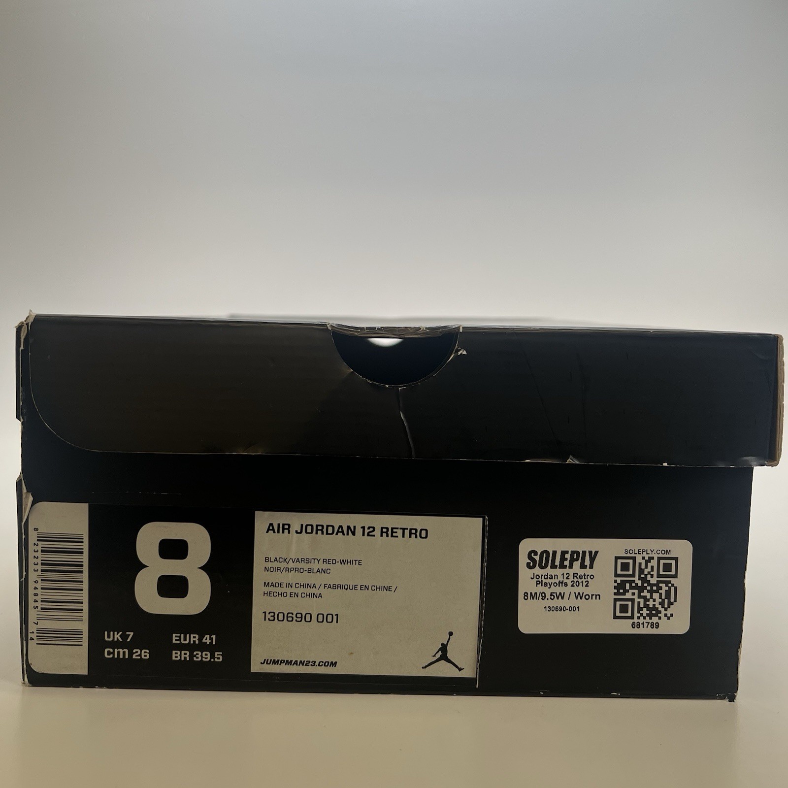 Size 8 – Air Jordan 12 Retro 2012 Playoff
