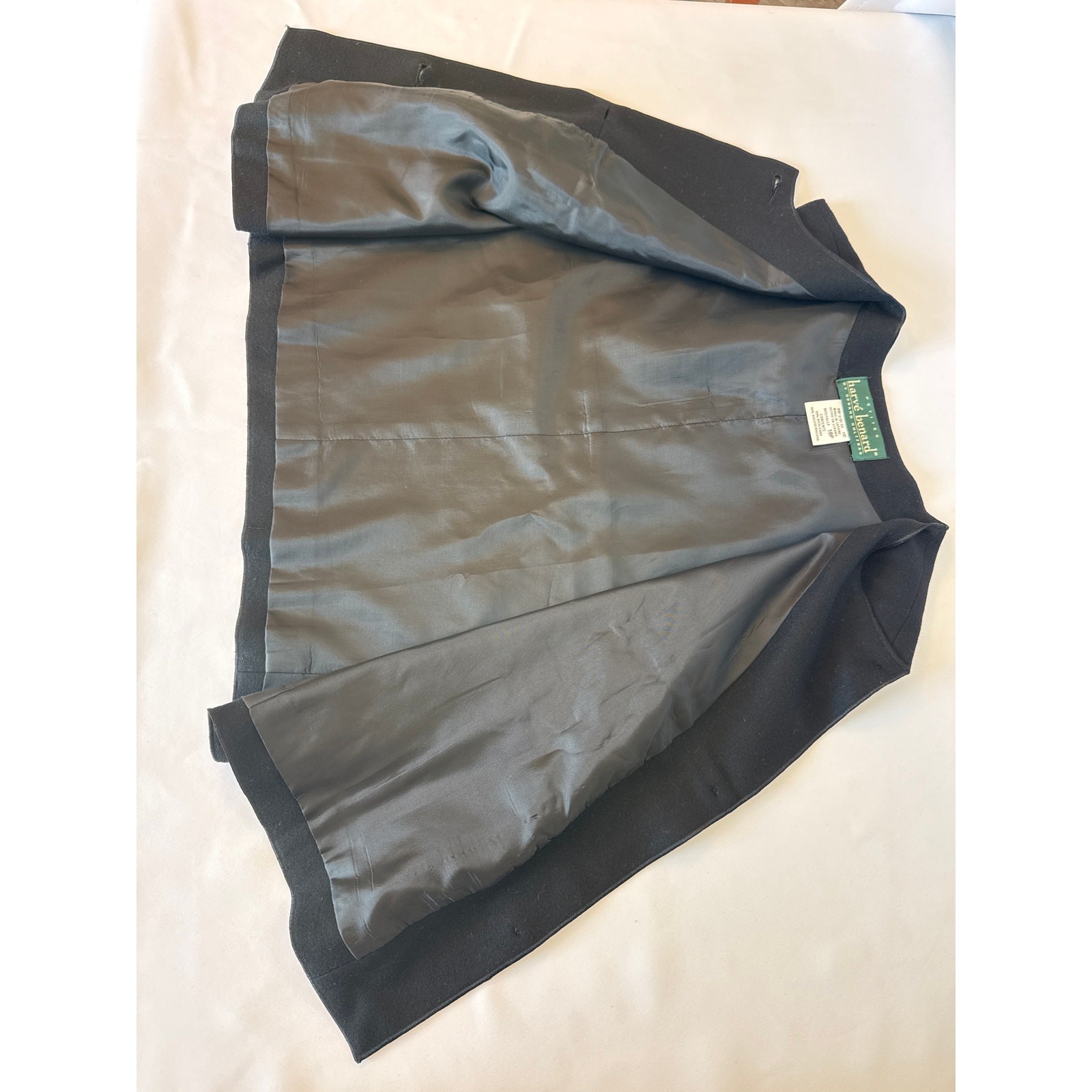 Harve Benard Black Wool Vest Women’s 10 Petite Classic Professional Ukraine Made