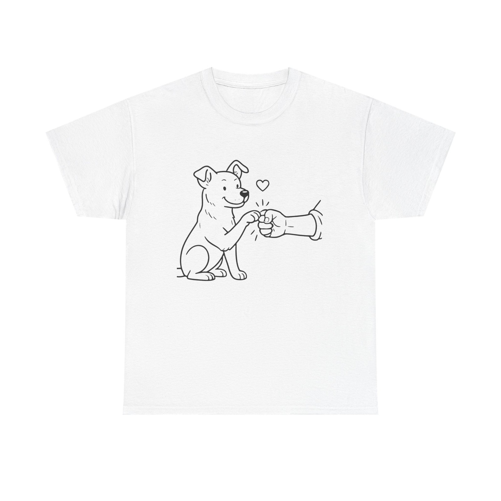 Dog Love Unisex Cotton Tee, Dog Lover Gift, Pet Owner T-Shirt, Cute Animal