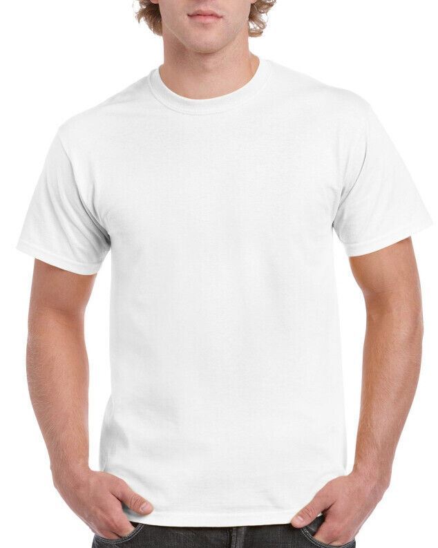 6 PACK Gildan G200 Men’s Ultra Cotton Sleeves Tee T-Shirt Black / White S-XL USA