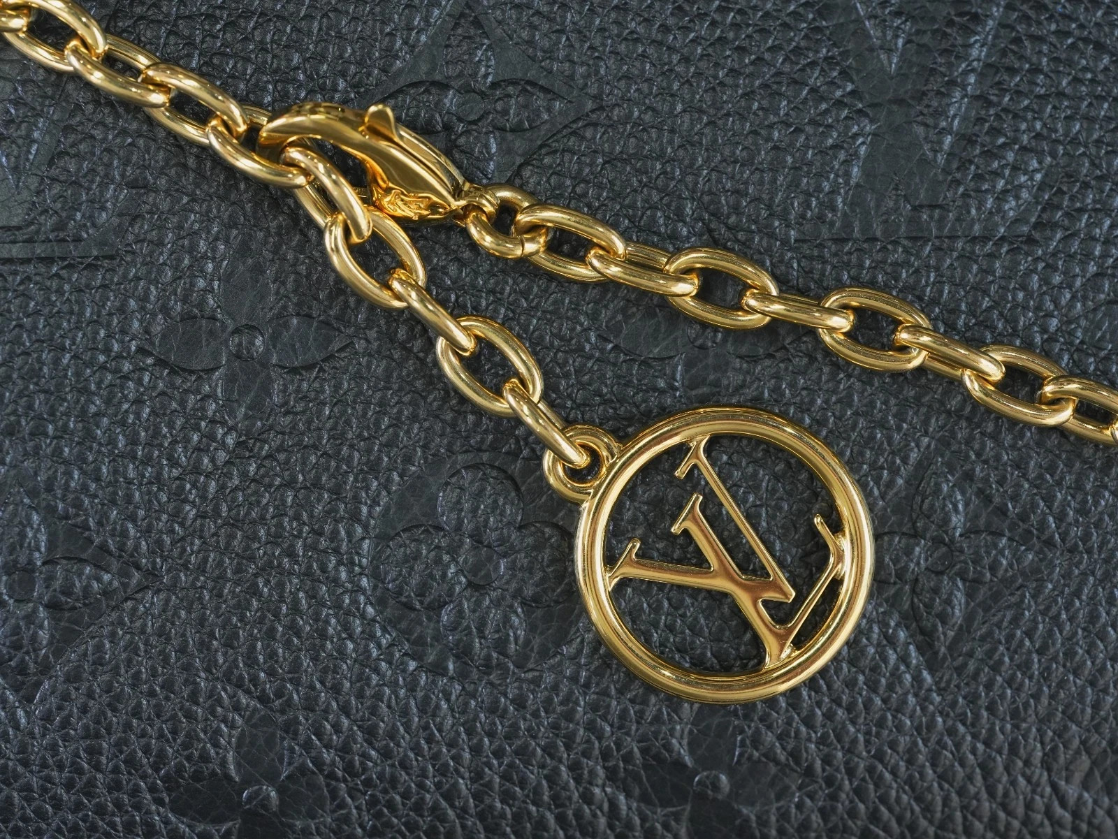 Louis Vuitton Madeleine Nano Monogram Empreinte Top Handle Chain Crossbody GHW