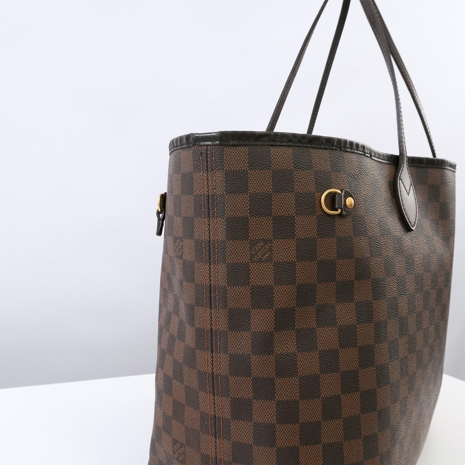 LOUIS VUITTON LV Damier Ebene Neverfull GM N51106 Tote Bag TJ0162 Auth #56818A