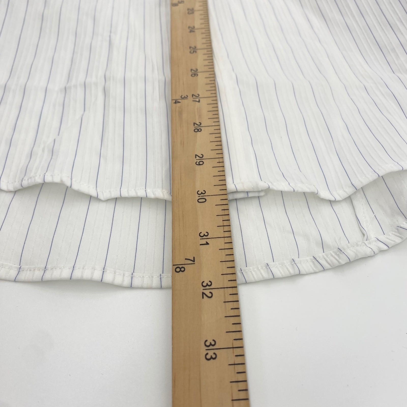7 Diamonds Button Down Men XL White Pinstripe Big City Nights Long Sleeve