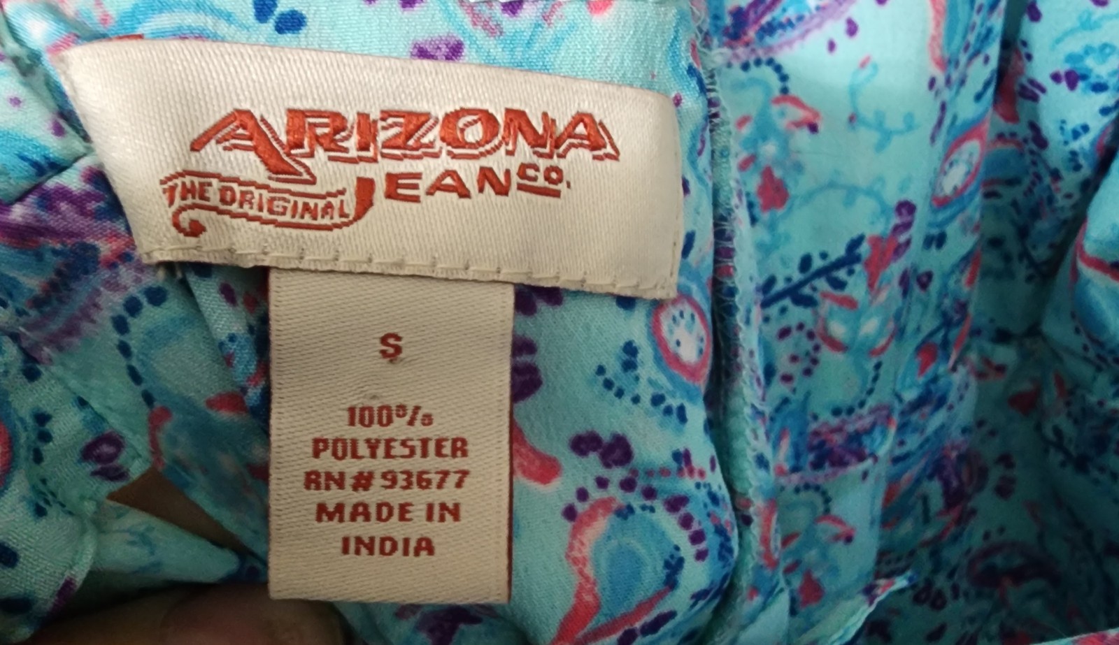 AriZona Jean Co. Blue Floral Maxi Dress Sleeveless Strappy Tie Back Size S