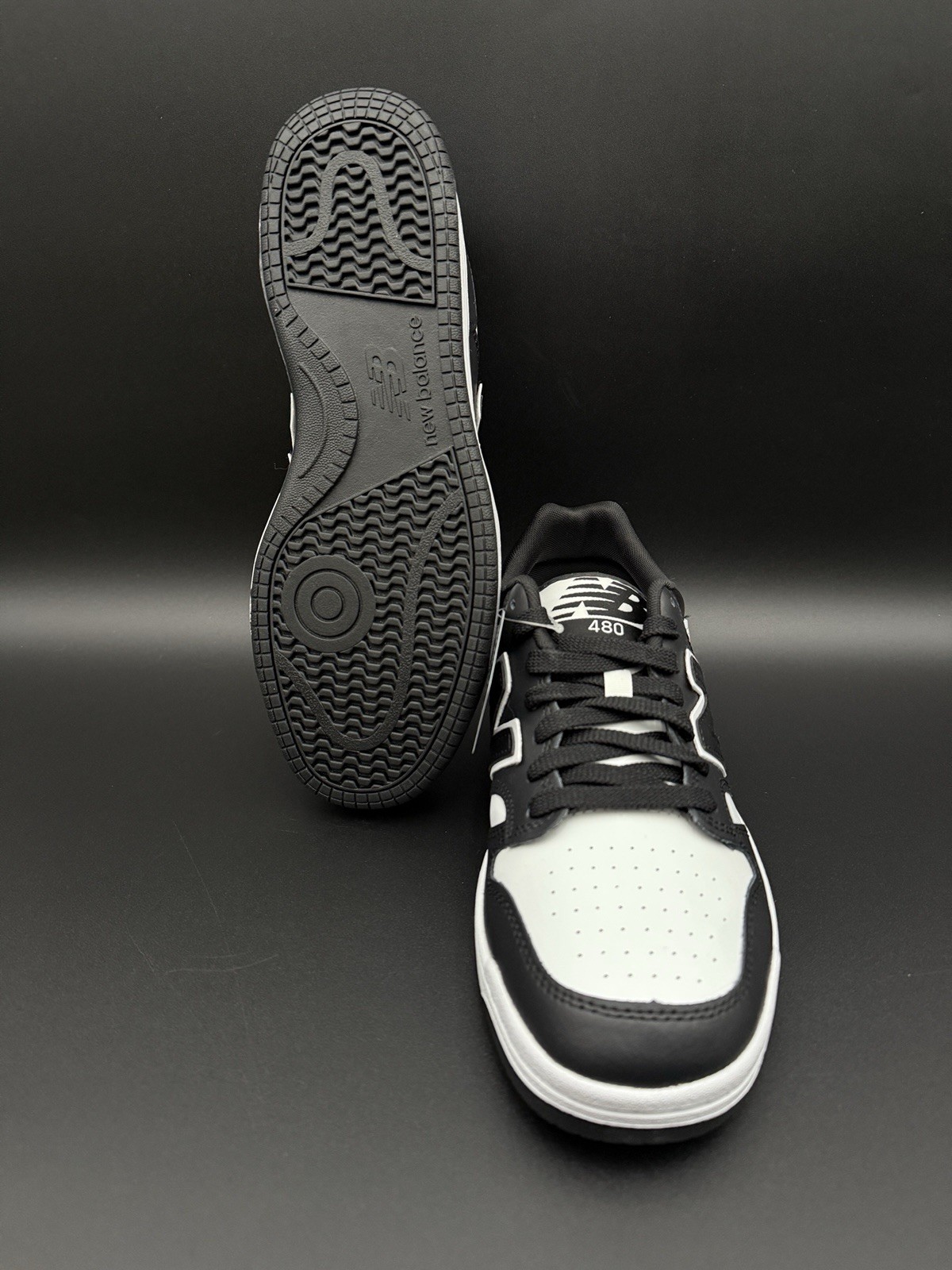 New Balance 480 Sneaker Black and White Men’s Size BB480LBA